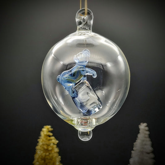 Adorno navideño de oso polar (listo para enviar)
