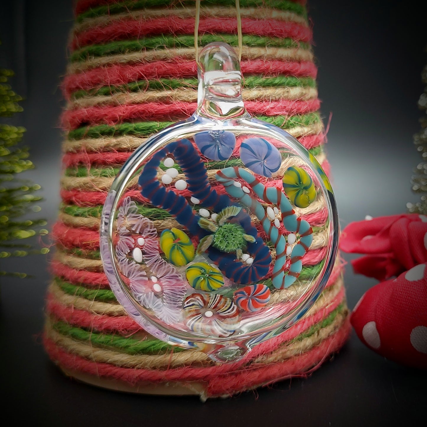 Adorno navideño del paisaje marino (listo para enviar)