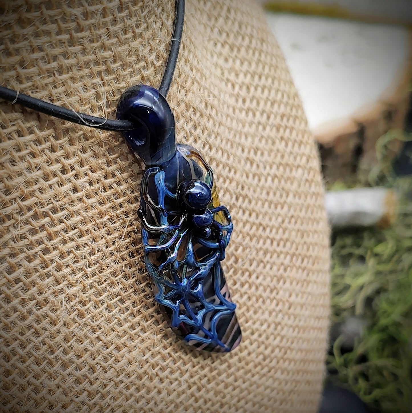 Colgante de araña ahumado (listo para enviar)