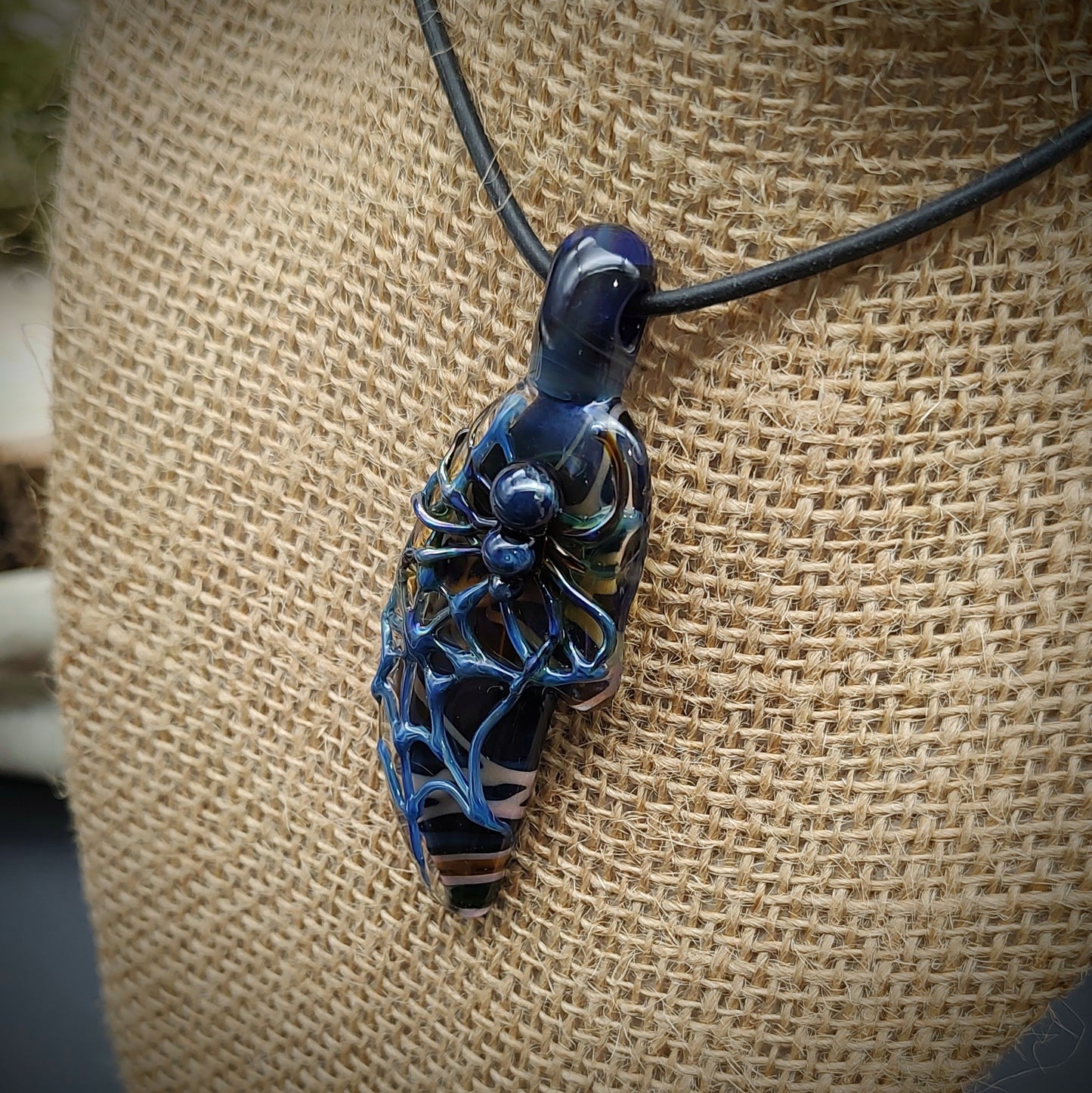 Colgante de araña ahumado (listo para enviar)