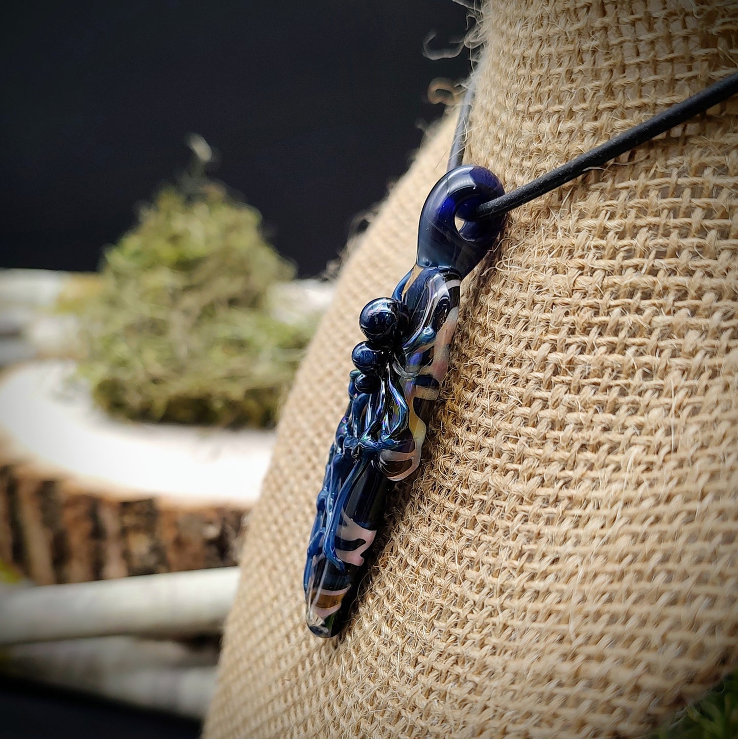 Colgante de araña ahumado (listo para enviar)