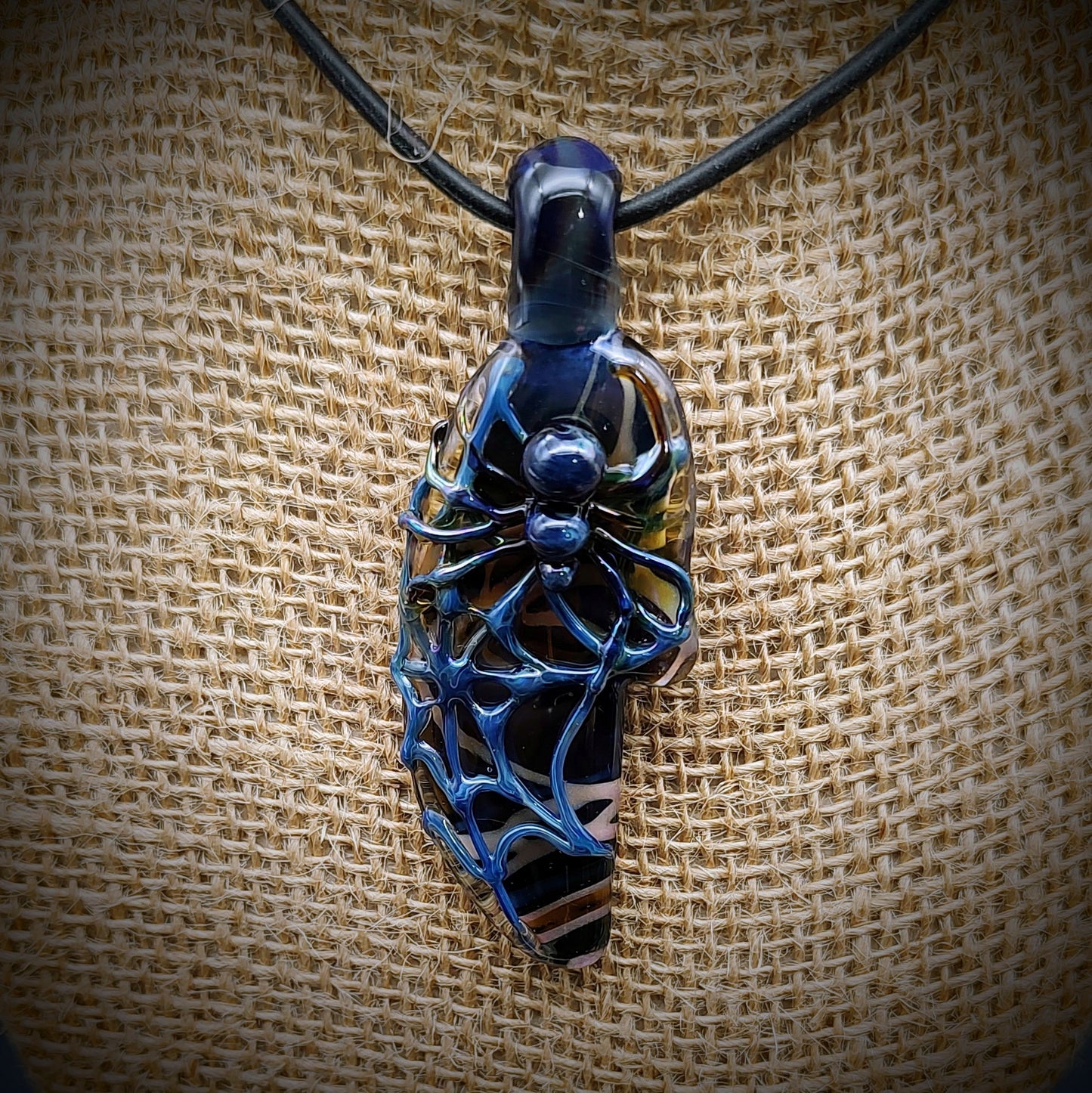 Colgante de araña ahumado (listo para enviar)