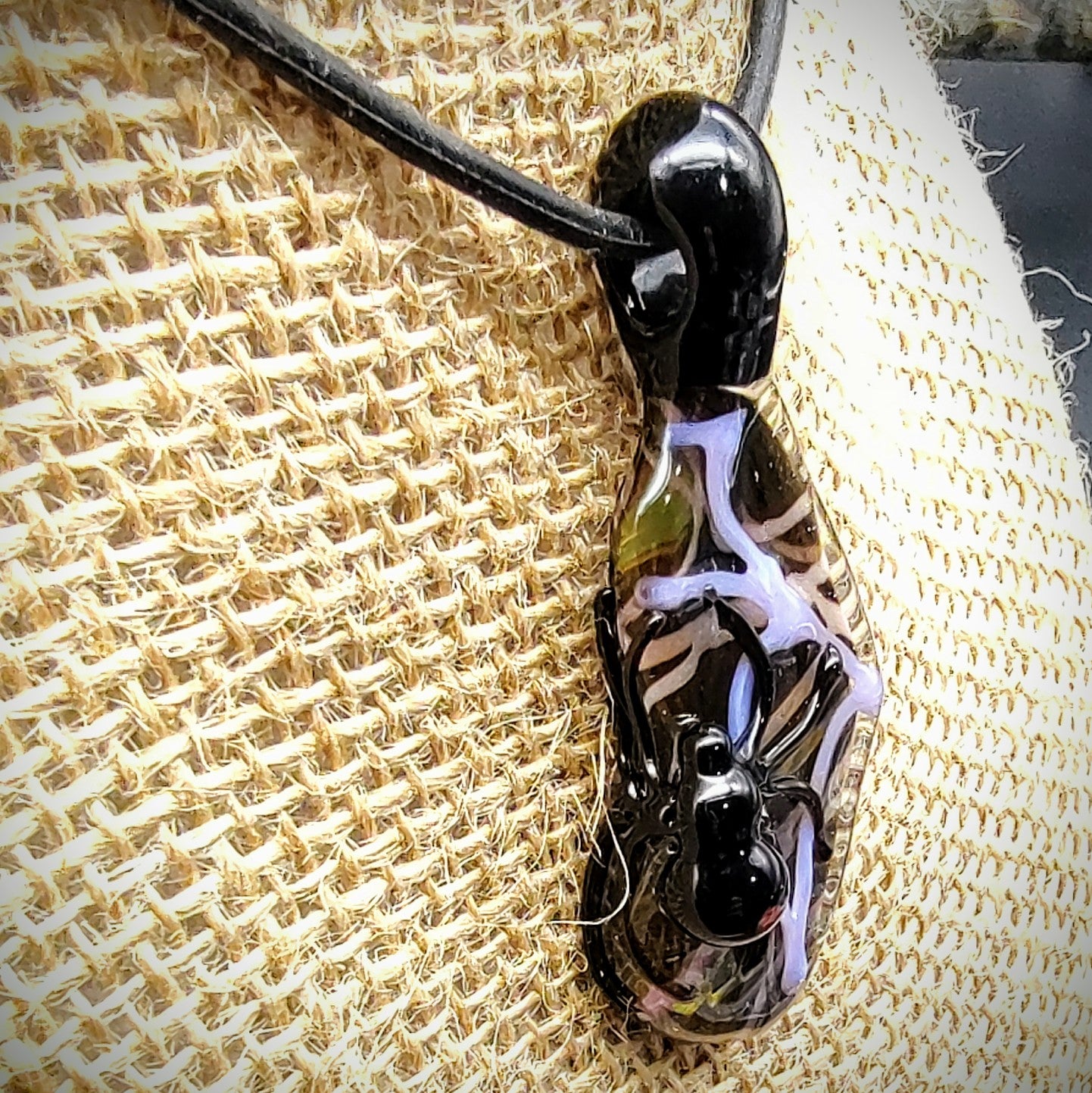 Colgante de araña ahumado (listo para enviar)
