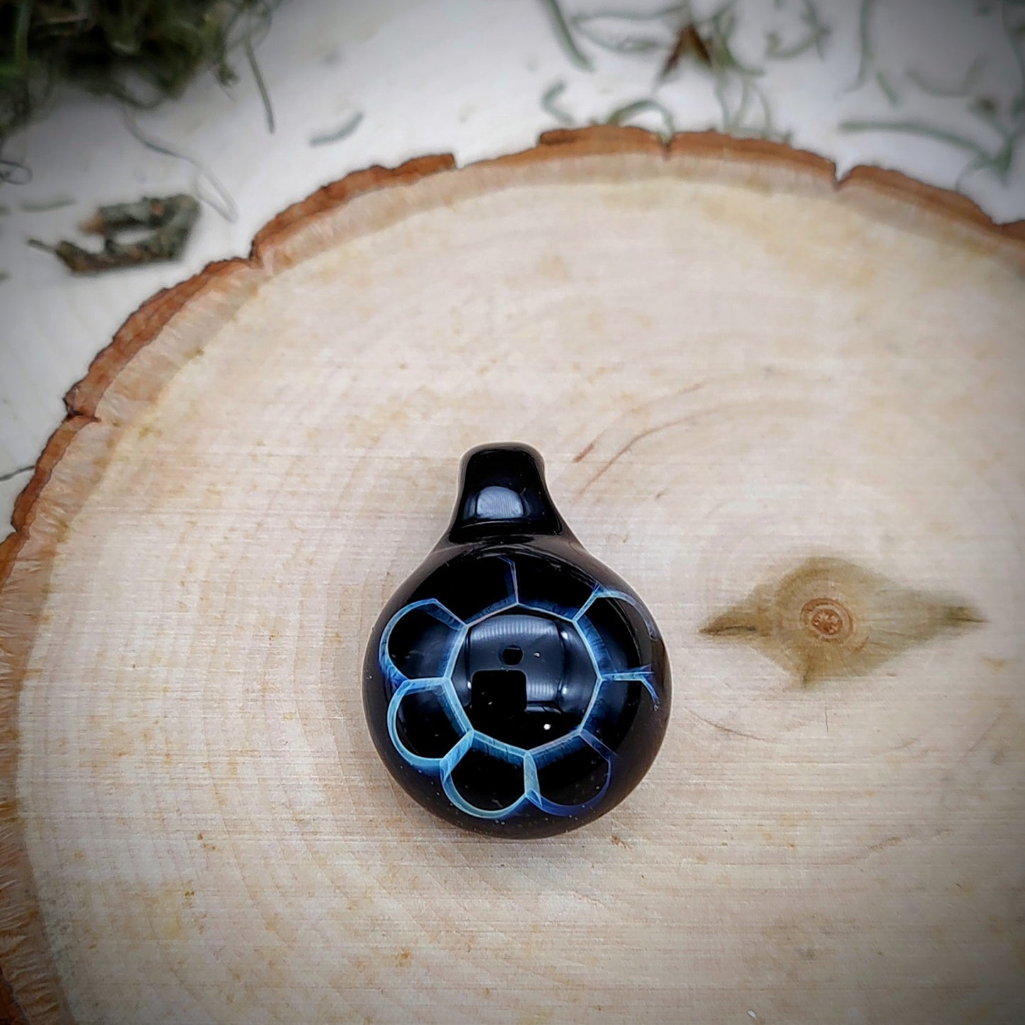 Fumed Honeycomb Pendant (Ready To Ship)