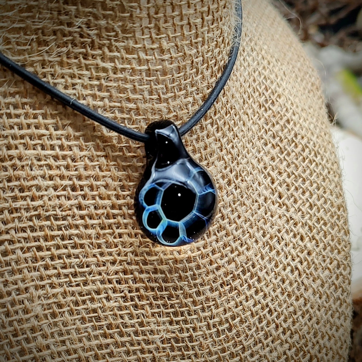 Fumed Honeycomb Pendant (Ready To Ship)