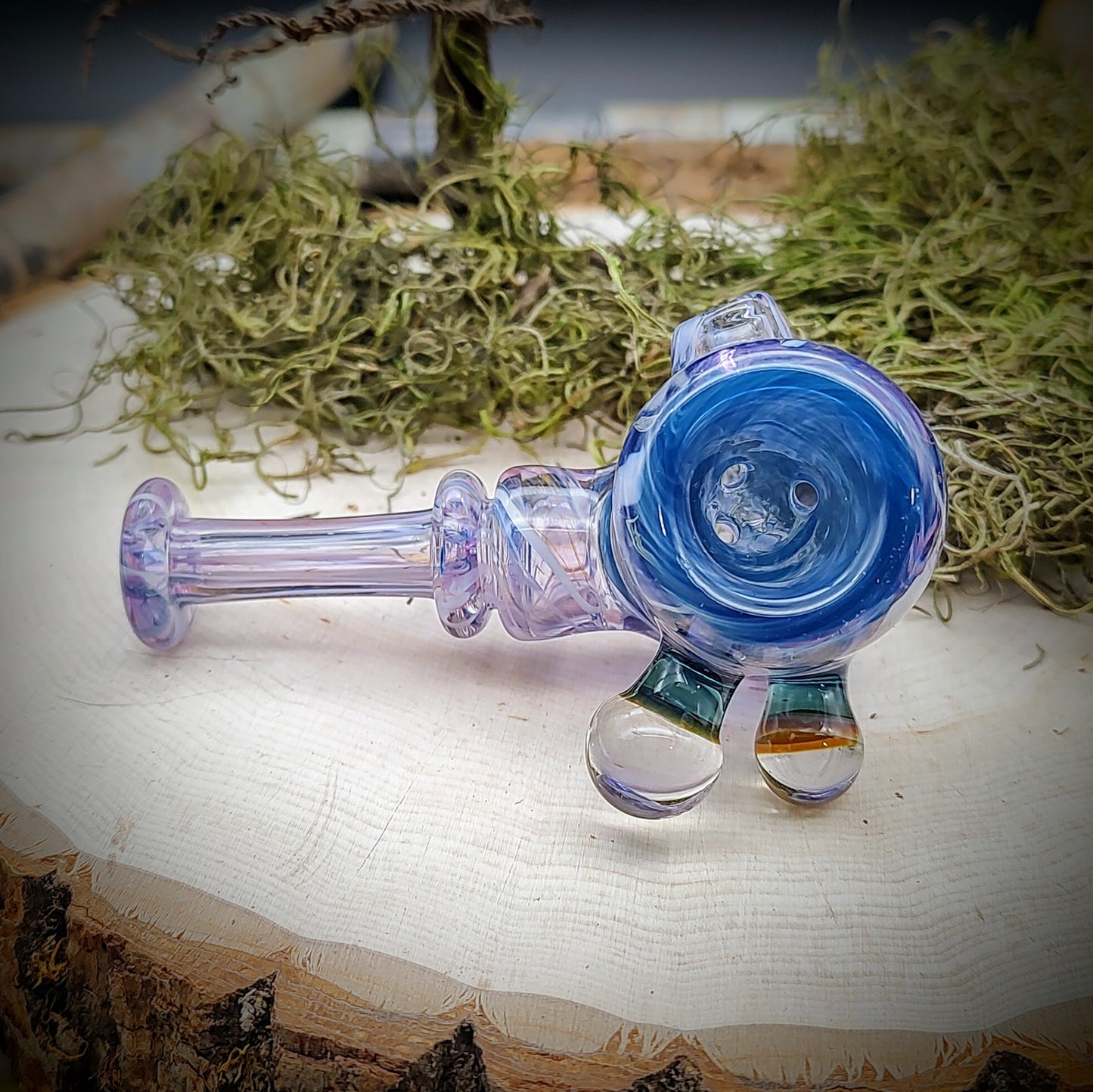 Pipa de mano de martillo púrpura y azul (lista para enviar)