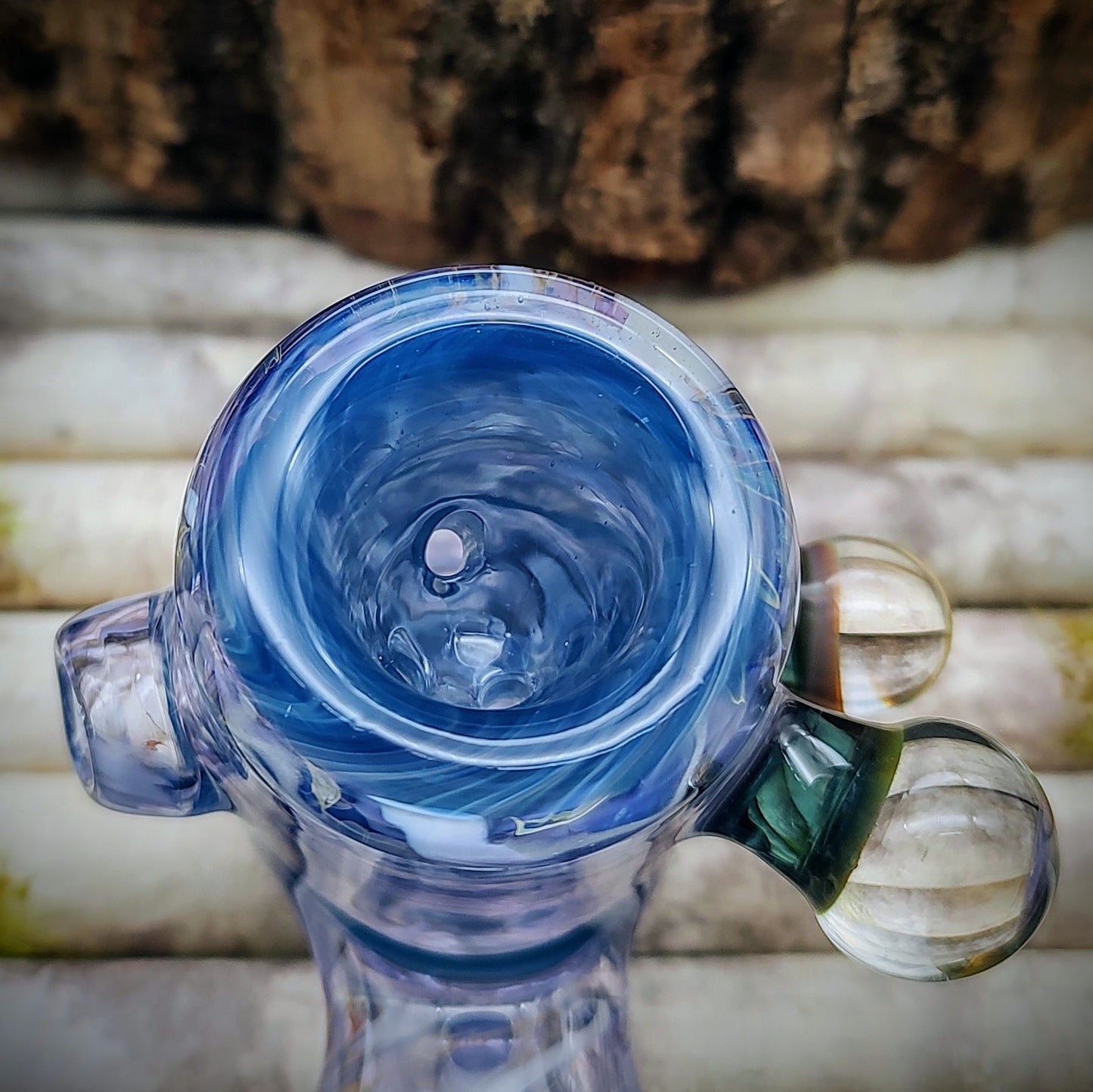 Pipa de mano de martillo púrpura y azul (lista para enviar)