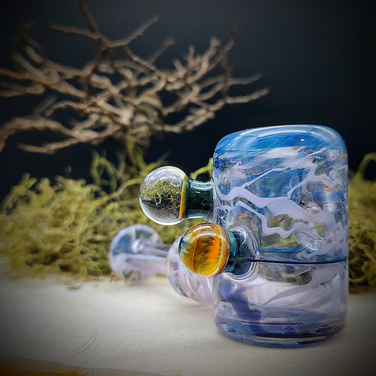 Pipa de mano de martillo púrpura y azul (lista para enviar)