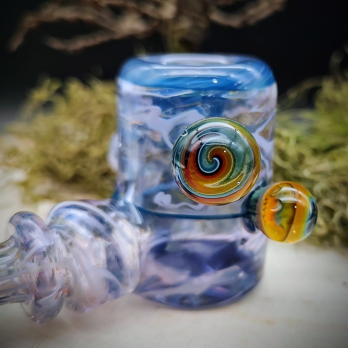Pipa de mano de martillo púrpura y azul (lista para enviar)