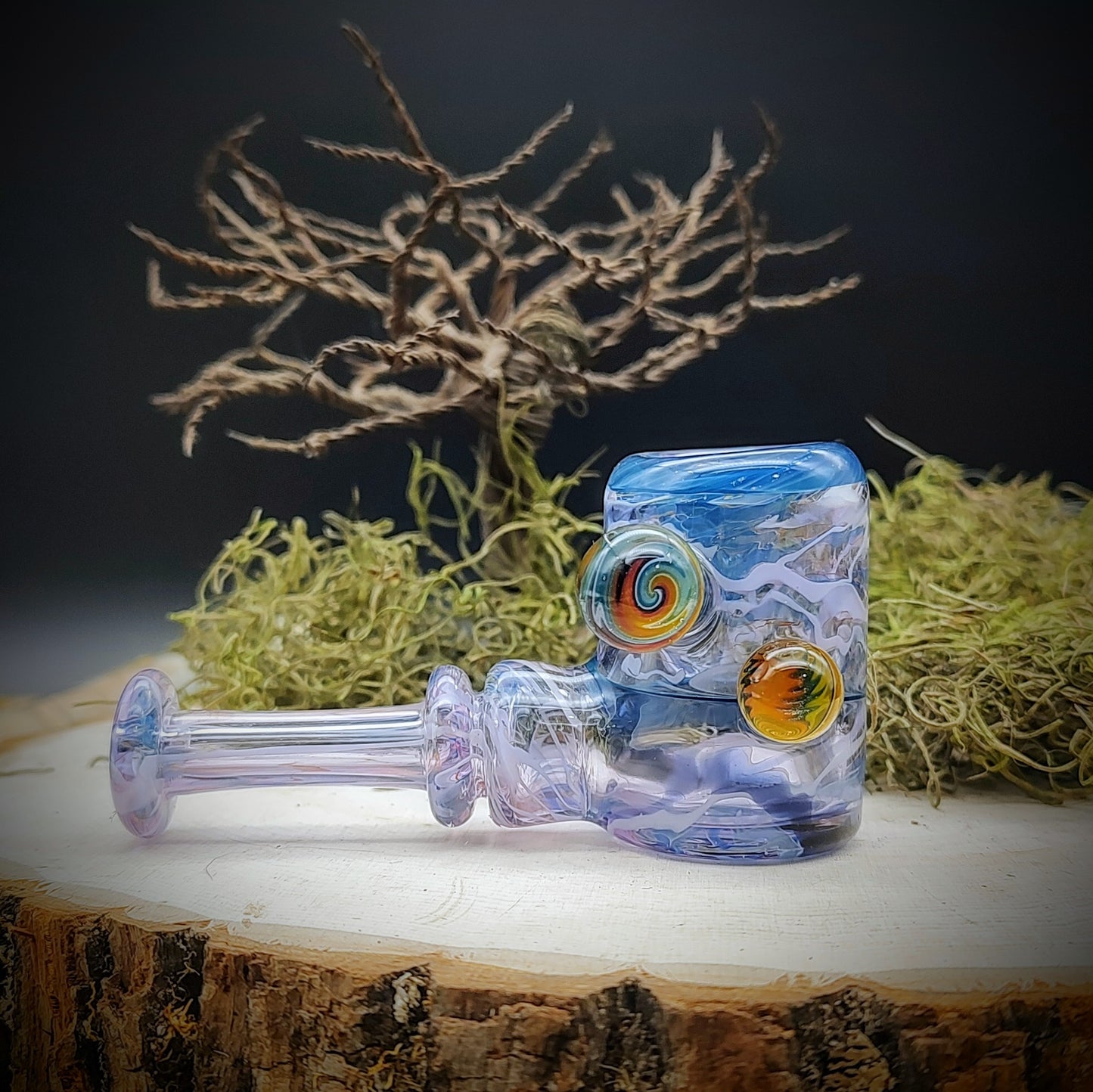 Pipa de mano de martillo púrpura y azul (lista para enviar)