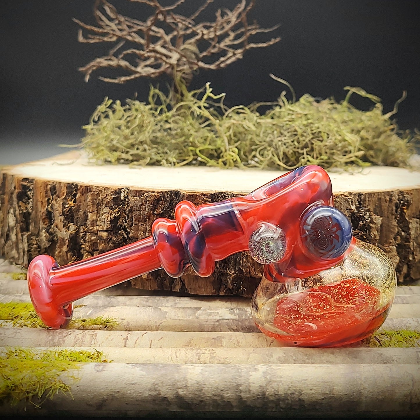 Red Hammer Hand Pipe (Ready to Ship)