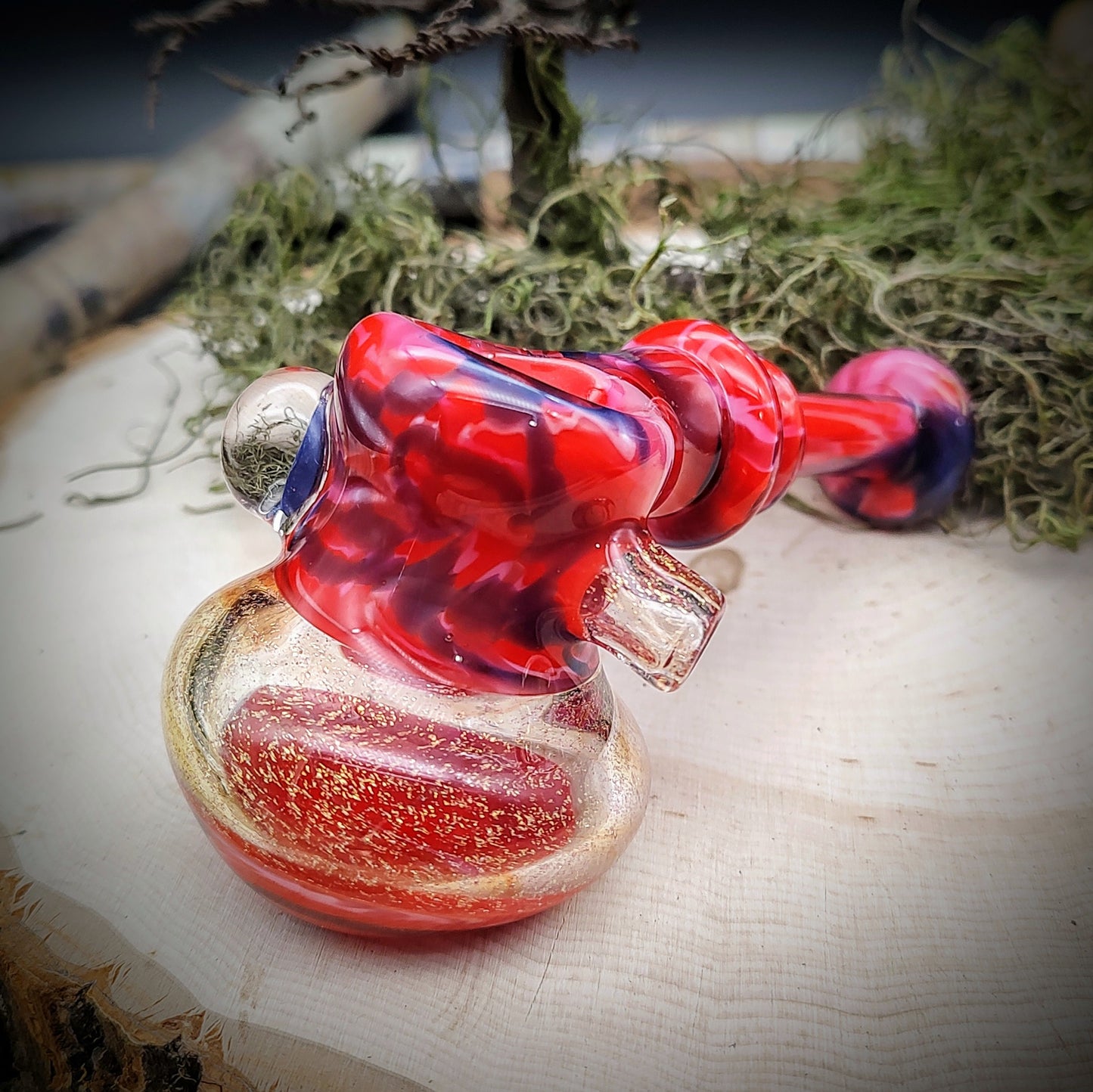 Red Hammer Hand Pipe (Ready to Ship)