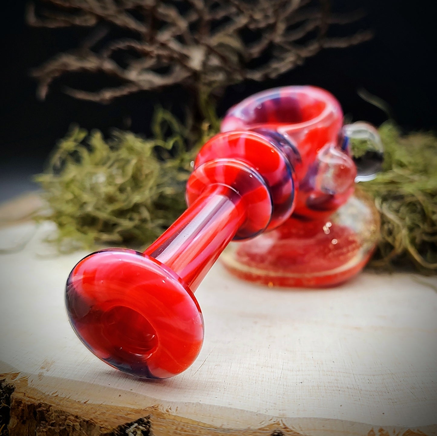 Red Hammer Hand Pipe (Ready to Ship)