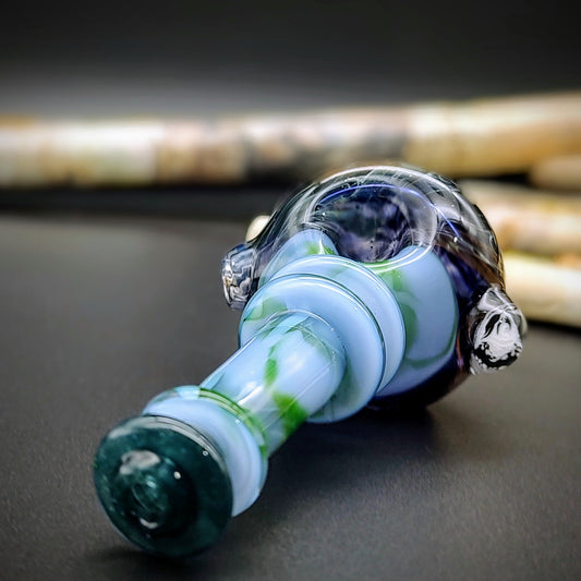 Pipa de mano veteada con revestimiento de humo (lista para enviar)