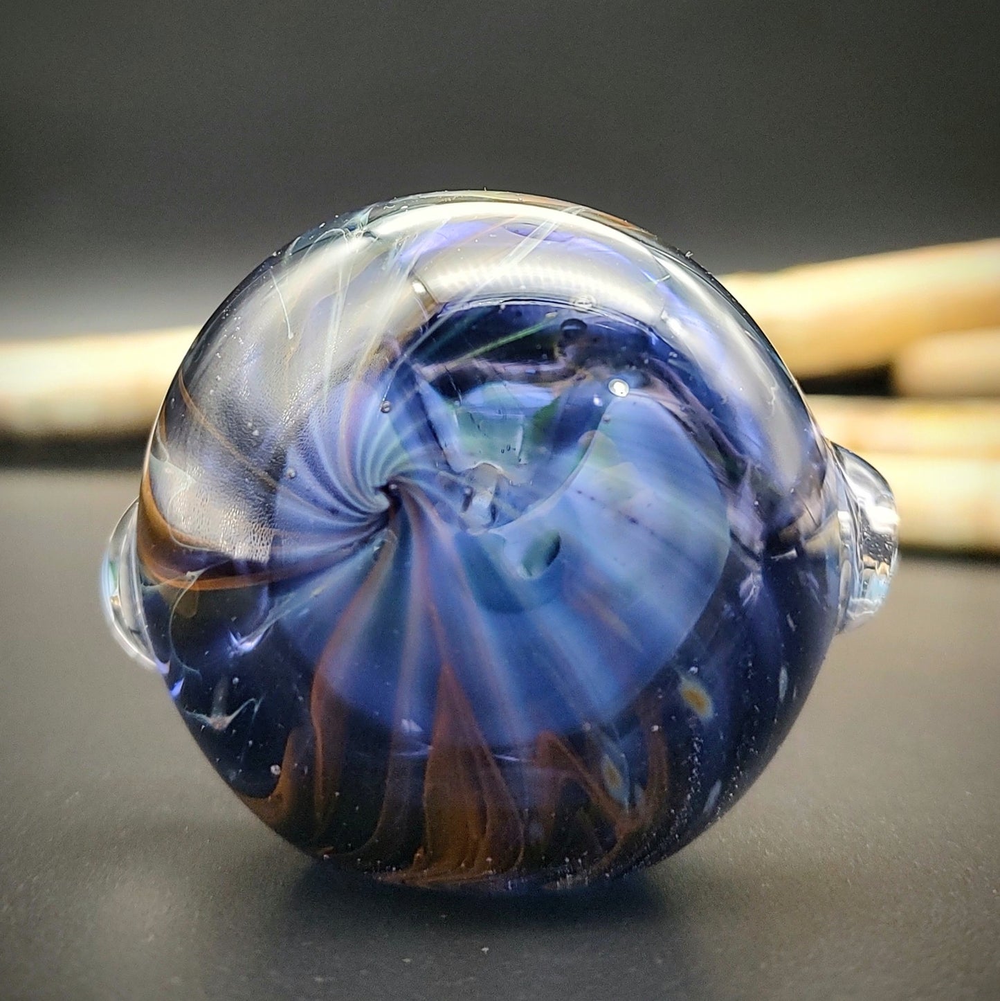 Fume Faced, Marbled Hand Pipe (Ready to Ship)