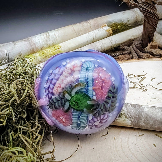 Pipa de mano veteada Starfish Seascape (lista para enviar)
