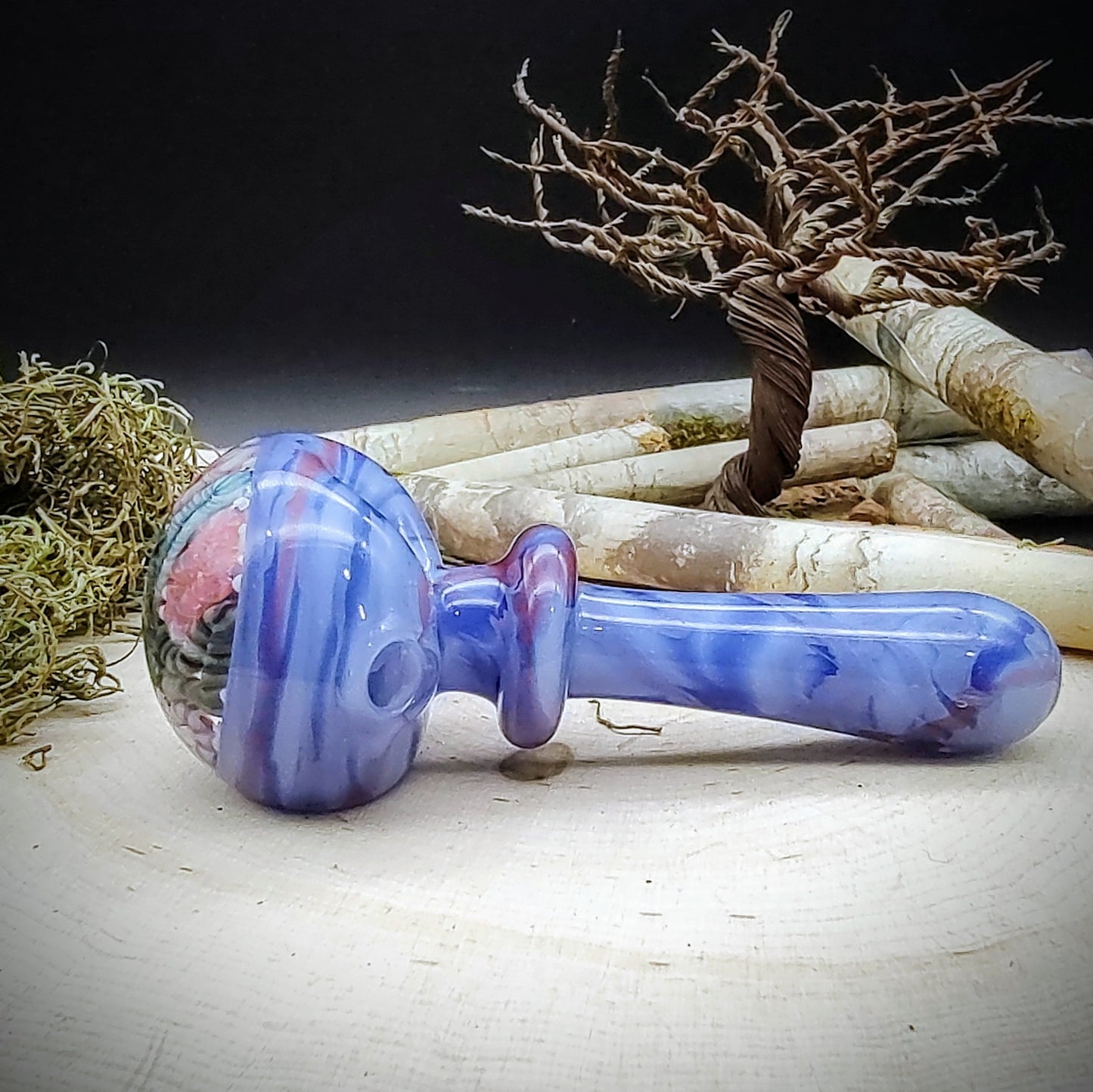 Pipa de mano veteada Starfish Seascape (lista para enviar)