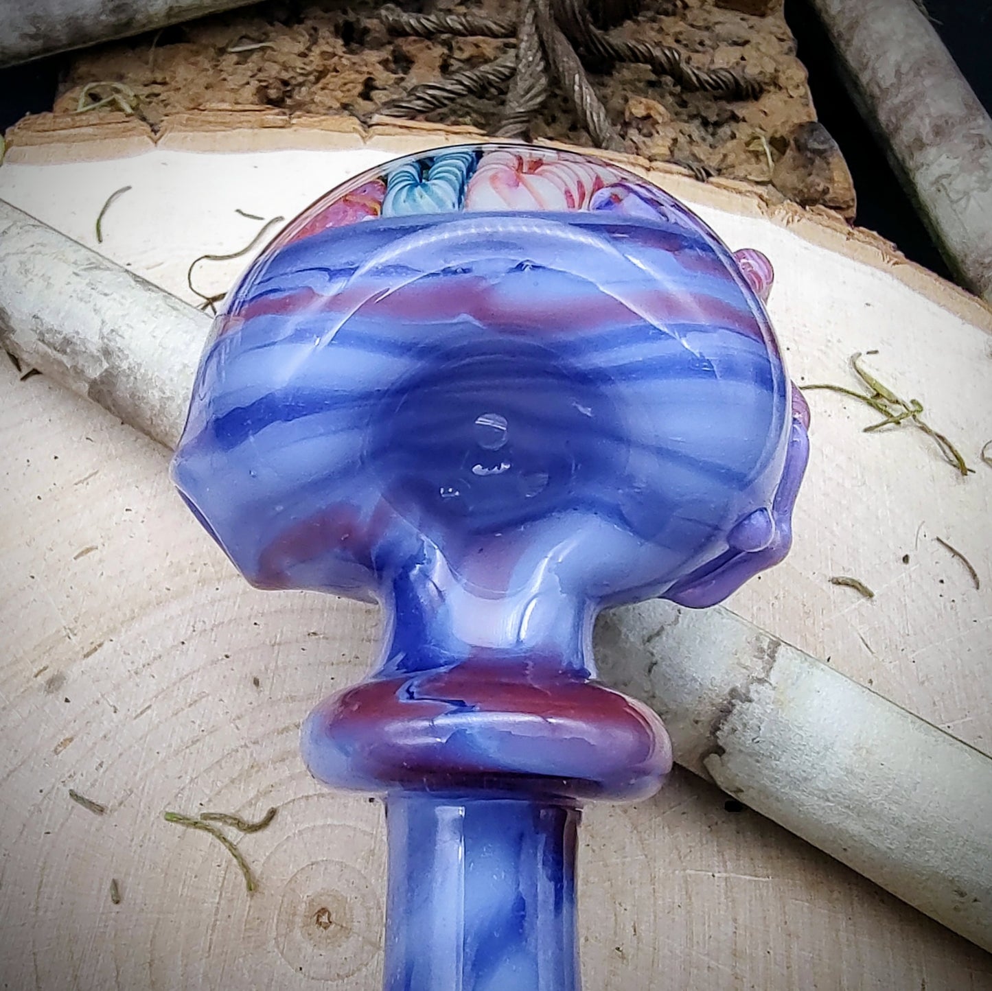 Pipa de mano veteada Starfish Seascape (lista para enviar)
