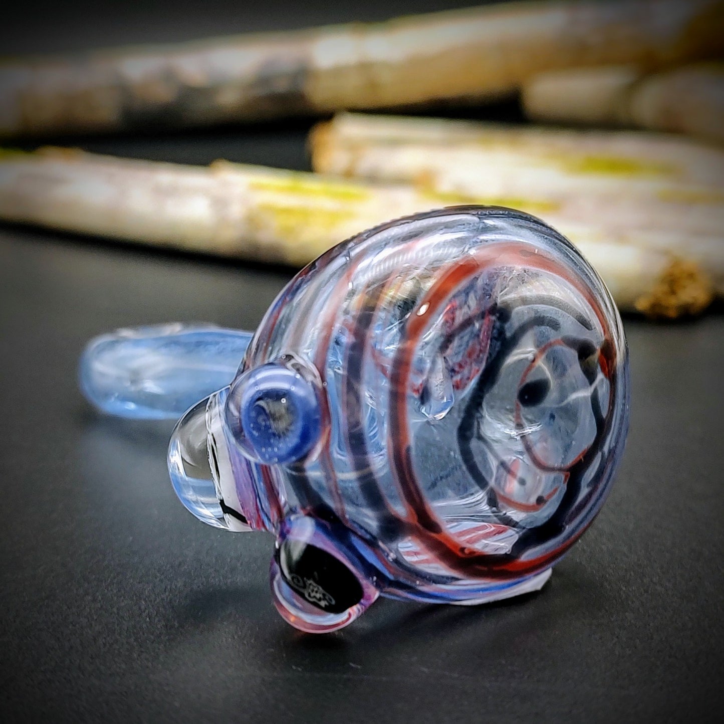 Transparent Dichro Hand Pipe (Ready to Ship)