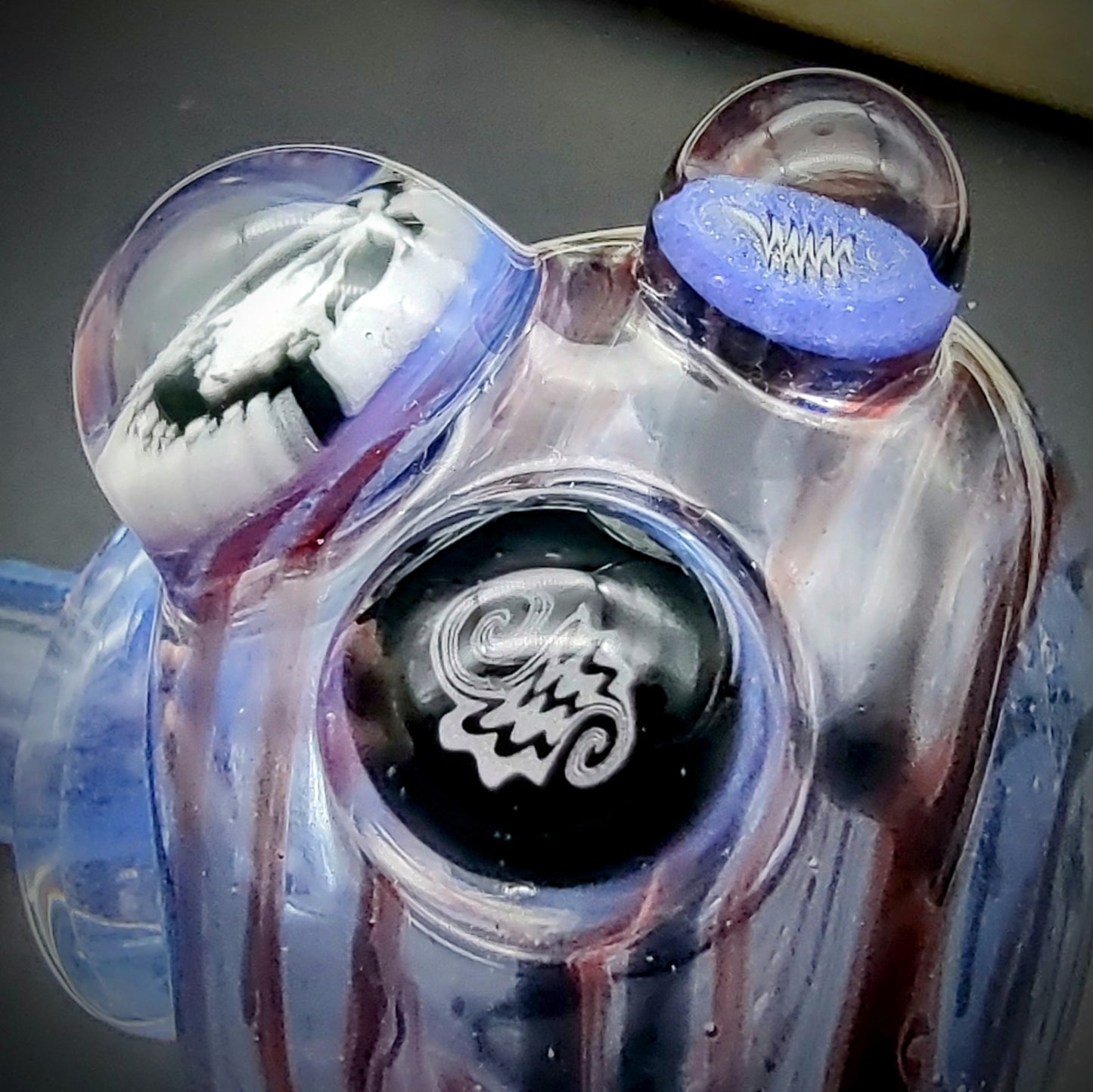 Transparent Dichro Hand Pipe (Ready to Ship)
