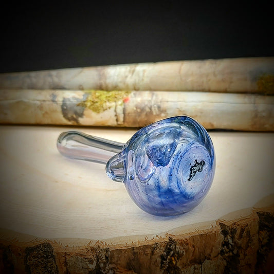Pipa de mano ahumada Astronaut V1 con ópalo (lista para enviar)