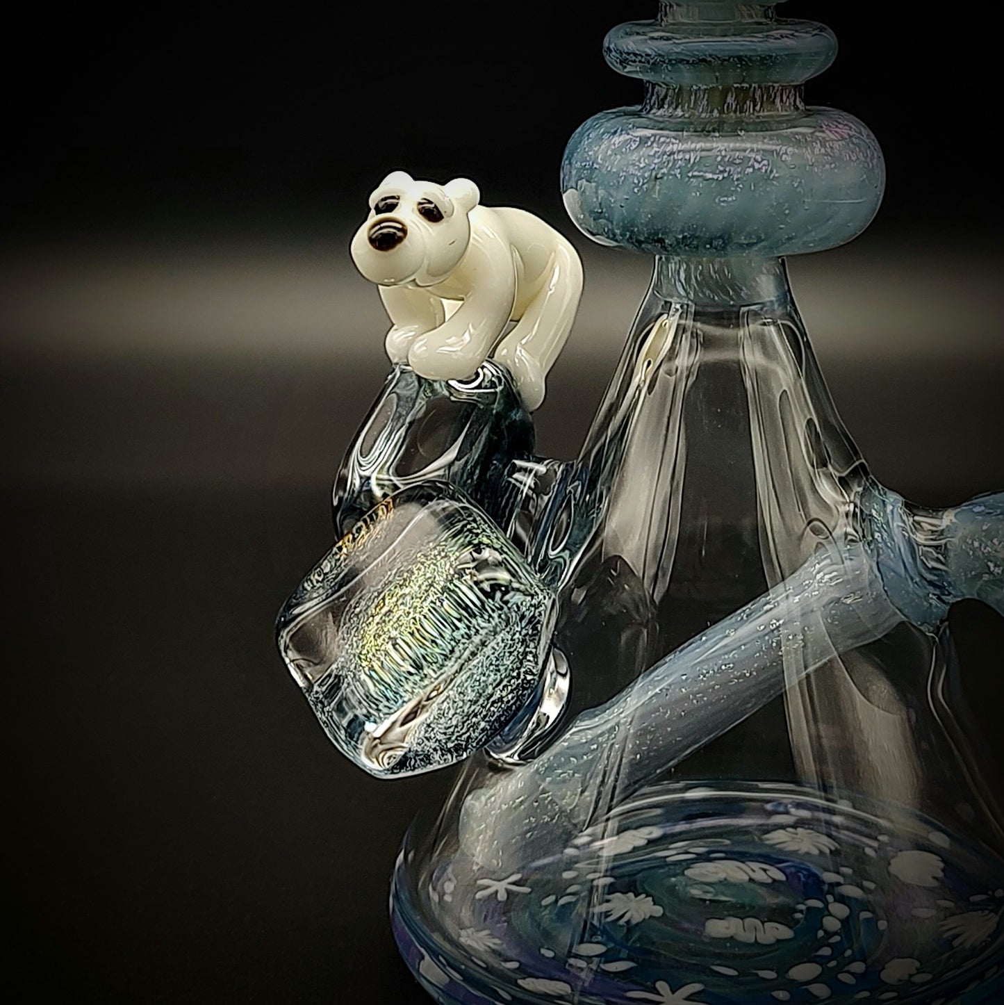 Oso Polar sobre Hielo Dichro Minitube (Listo para enviar)