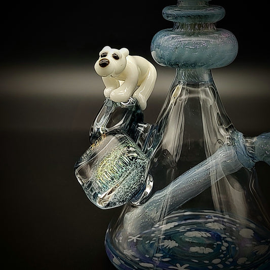 Oso Polar sobre Hielo Dichro Minitube (Listo para enviar)