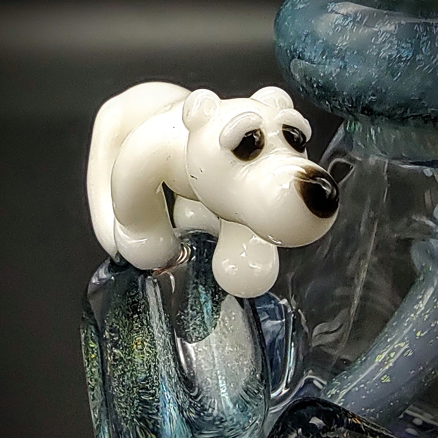 Oso Polar sobre Hielo Dichro Minitube (Listo para enviar)