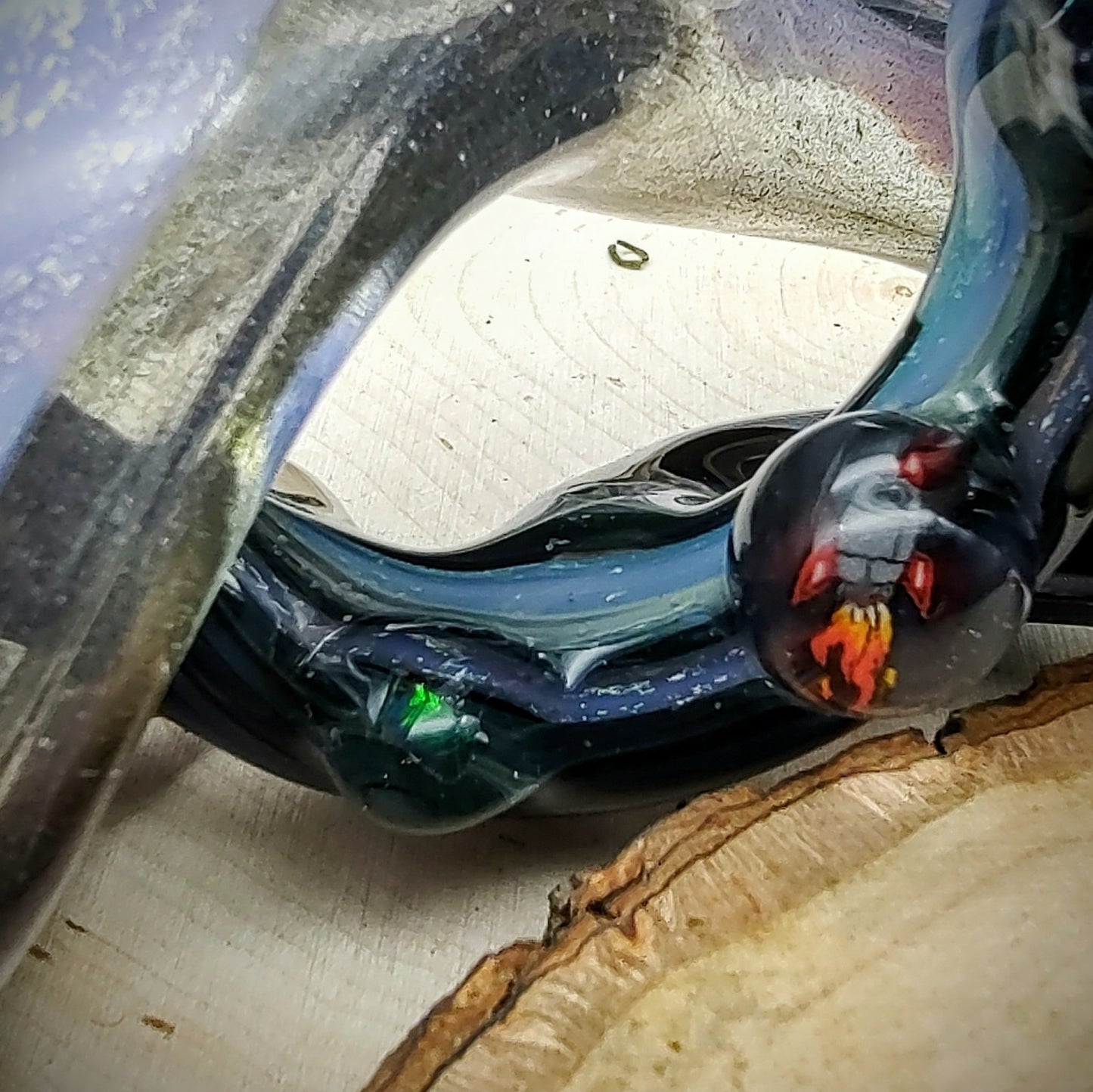 Space Force Dichroic Hand Pipe (Ready to Ship)