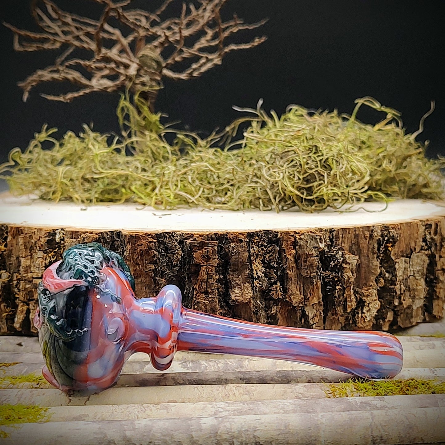 Pipa de mano de mármol de árbol (lista para enviar)