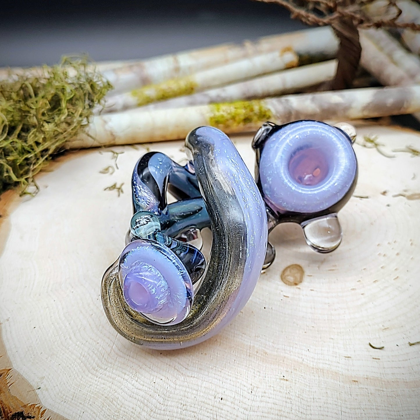 Space Force Dichroic Hand Pipe (Ready to Ship)
