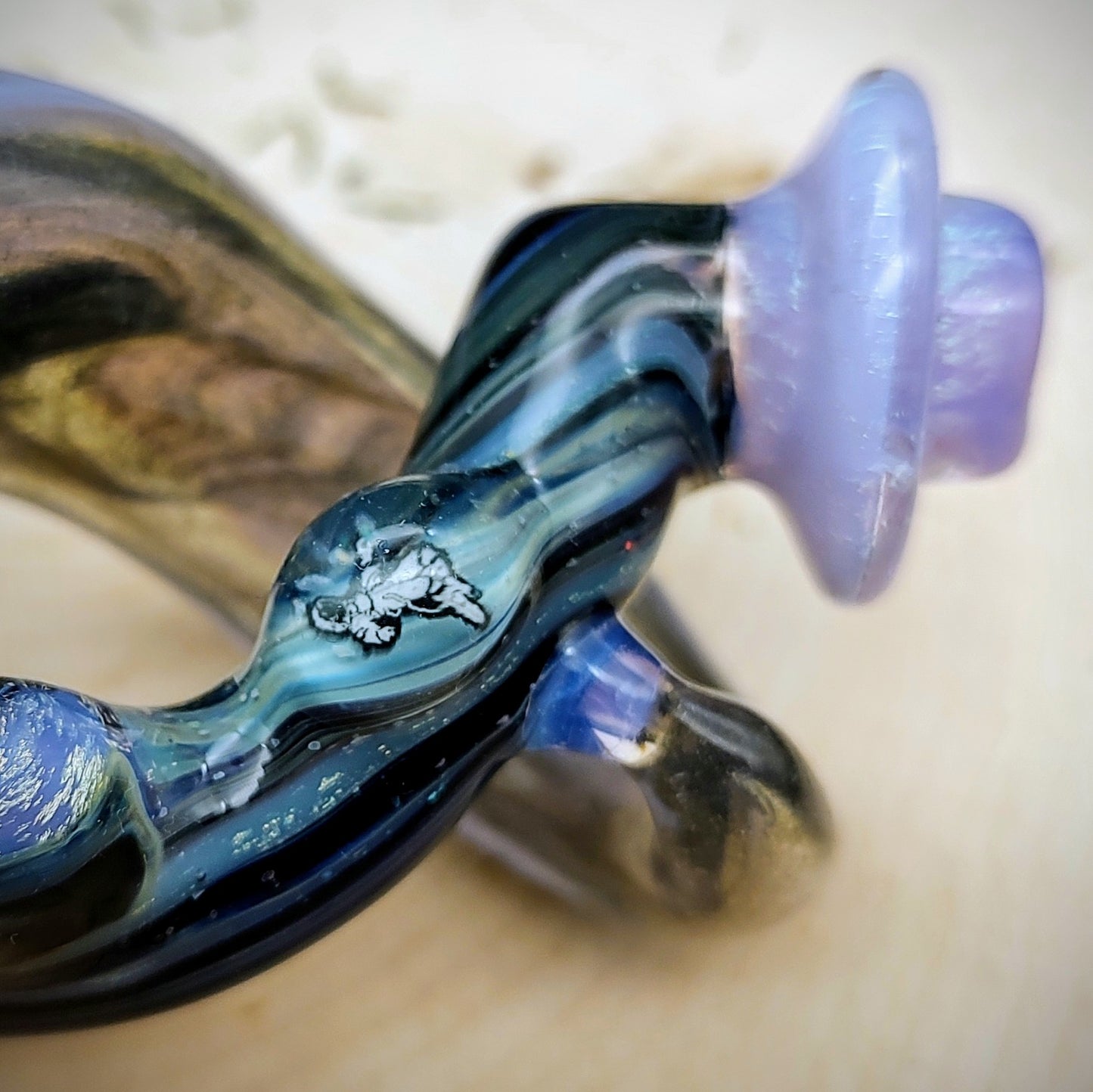 Space Force Dichroic Hand Pipe (Ready to Ship)