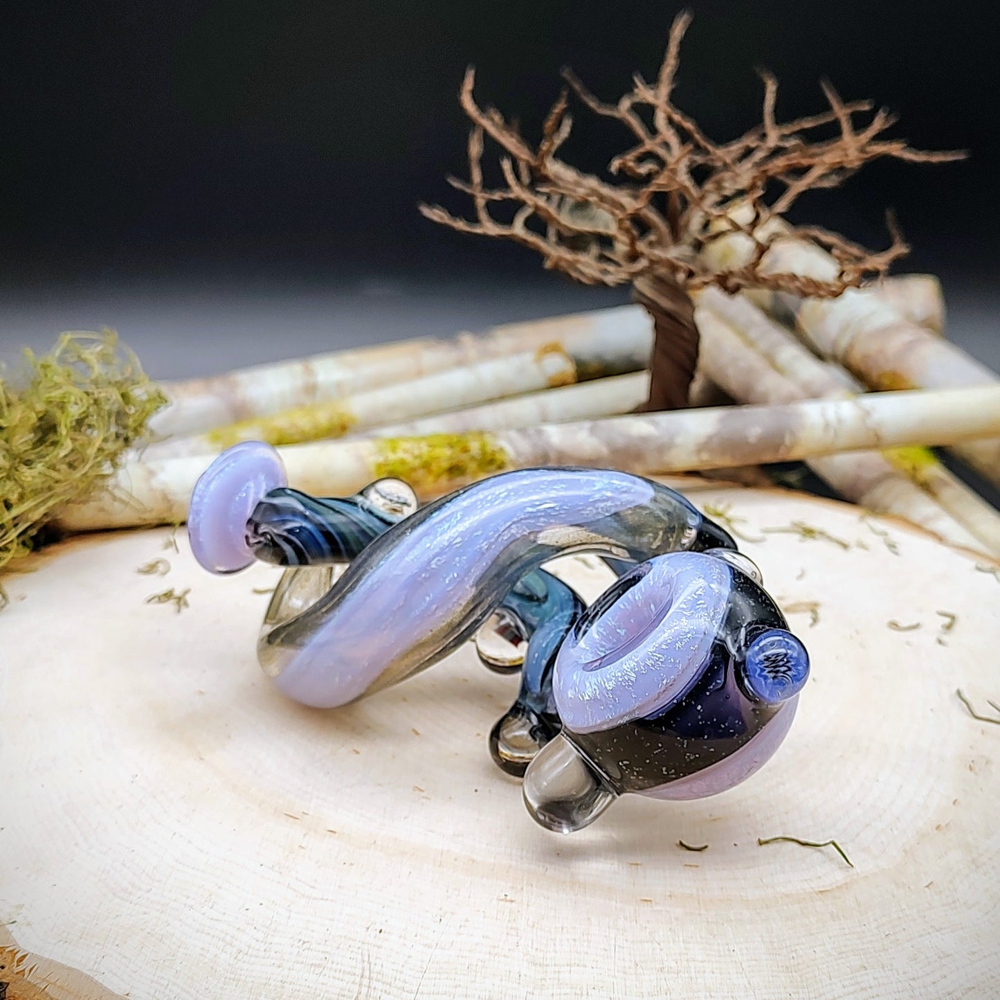 Space Force Dichroic Hand Pipe (Ready to Ship)
