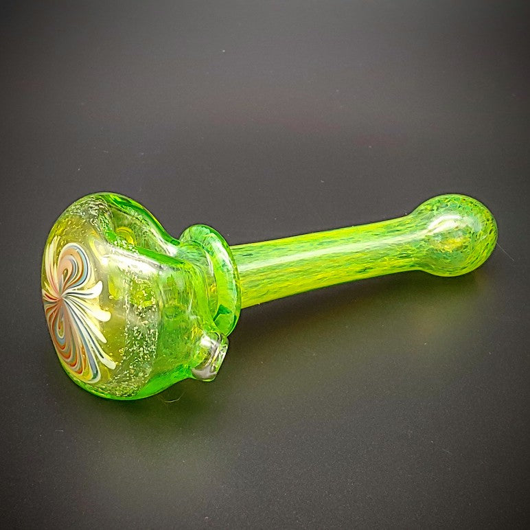 Pipa de mano Green Bowtie Wigwag (lista para enviar)