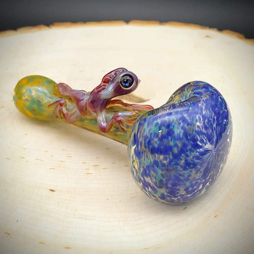 Pipa de mano Lizard Frit (lista para enviar)