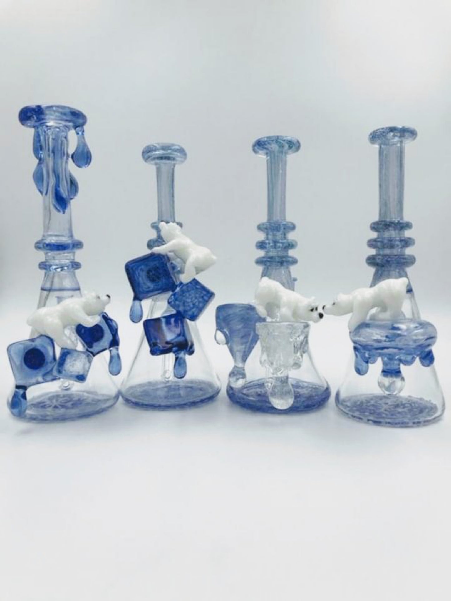 Oso Polar sobre Hielo Dicro Minitubo