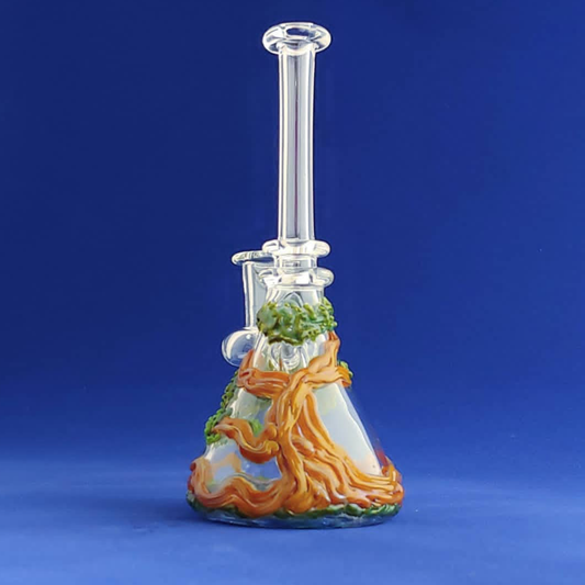 Árbol Bonsái con Minitubo Fondo Azul