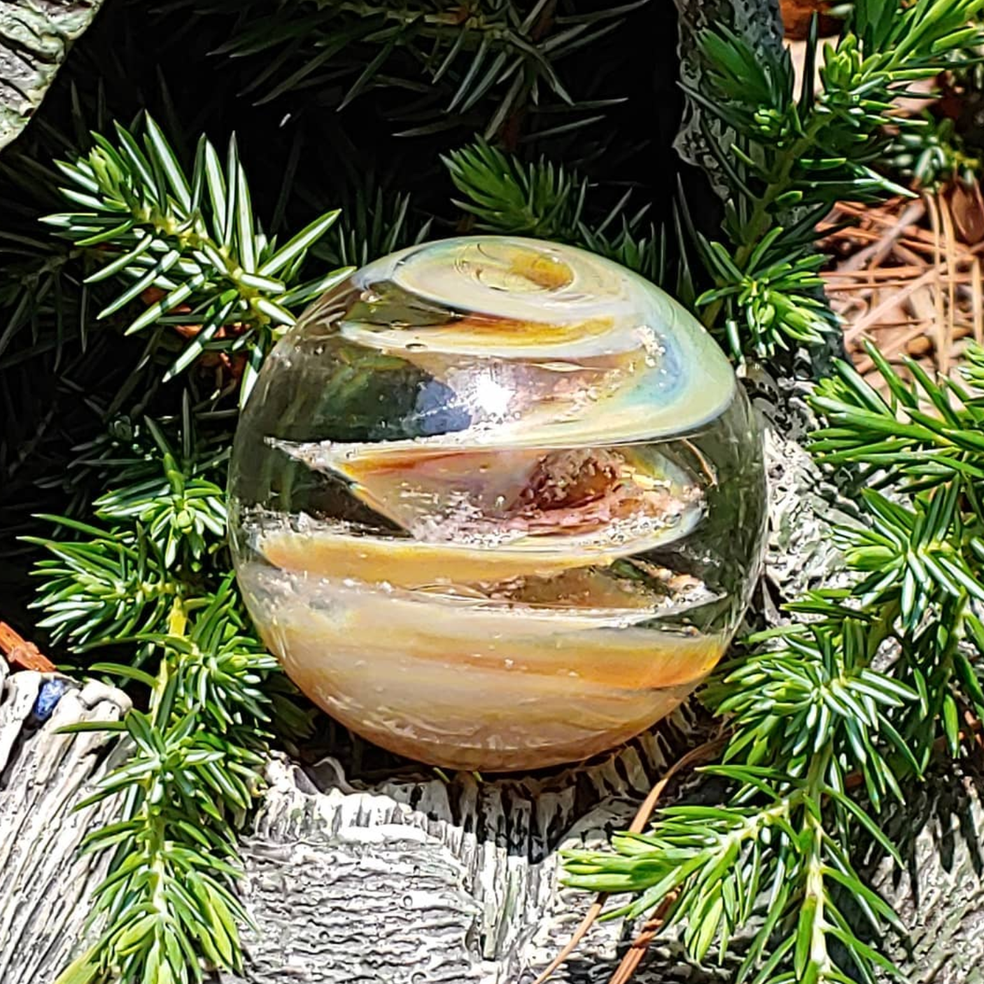 Recuerdo conmemorativo de mármol en espiral de cremación