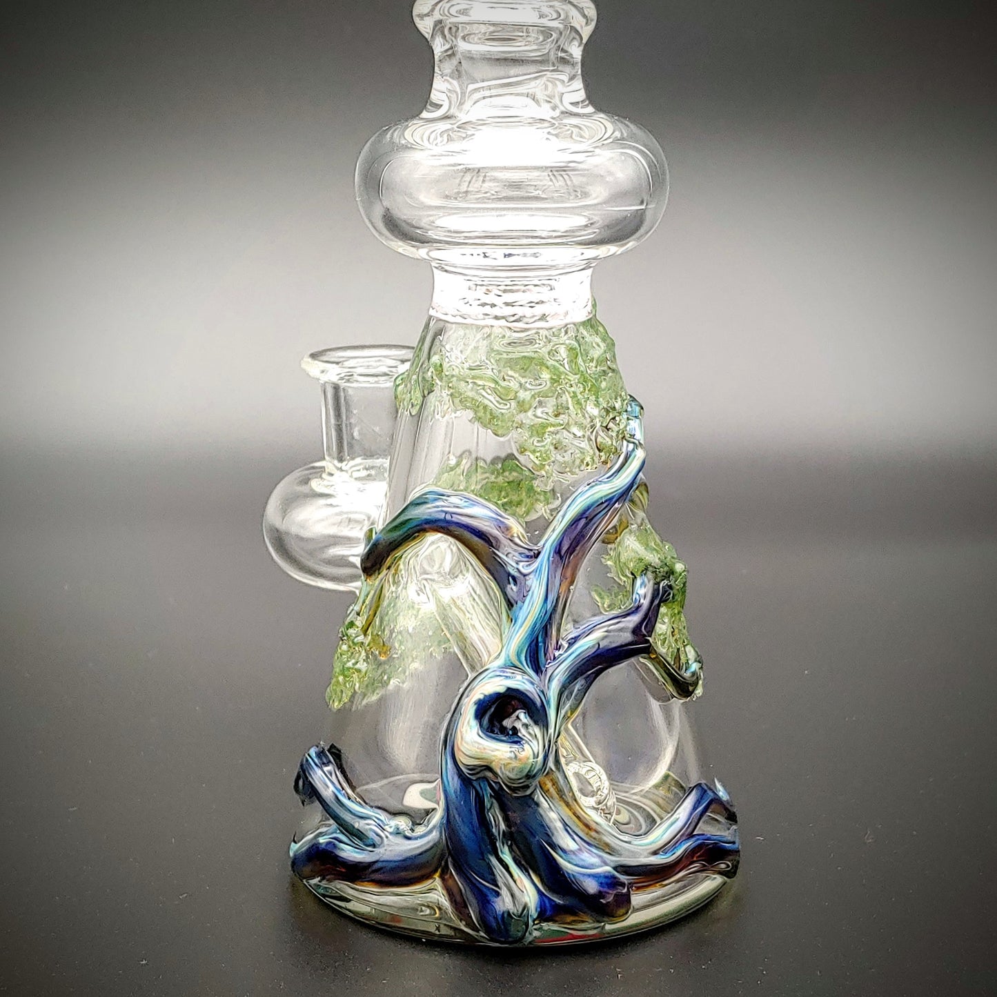 Plataforma para árbol bonsái con minitubo con fondo ondulado para peluca