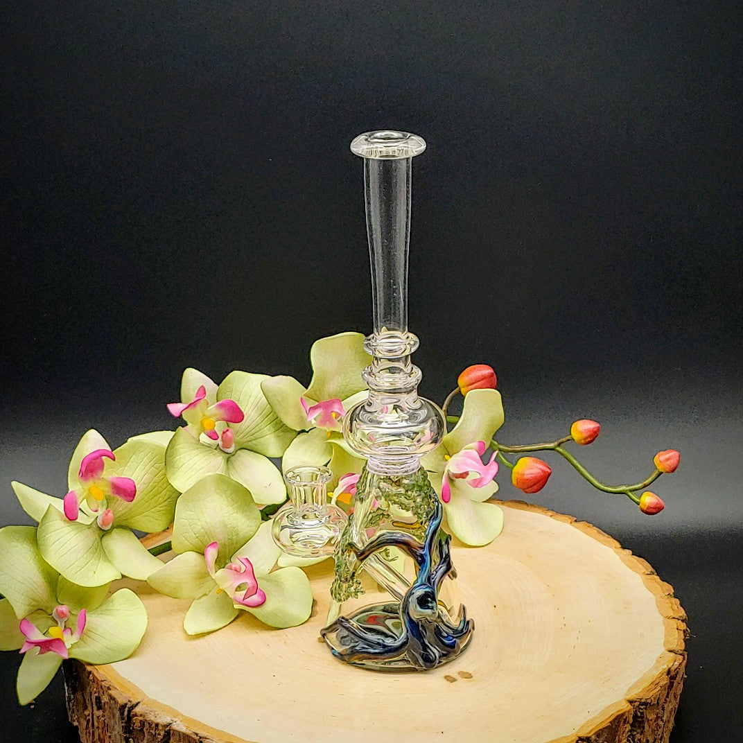 Plataforma para árbol bonsái con minitubo con fondo ondulado para peluca