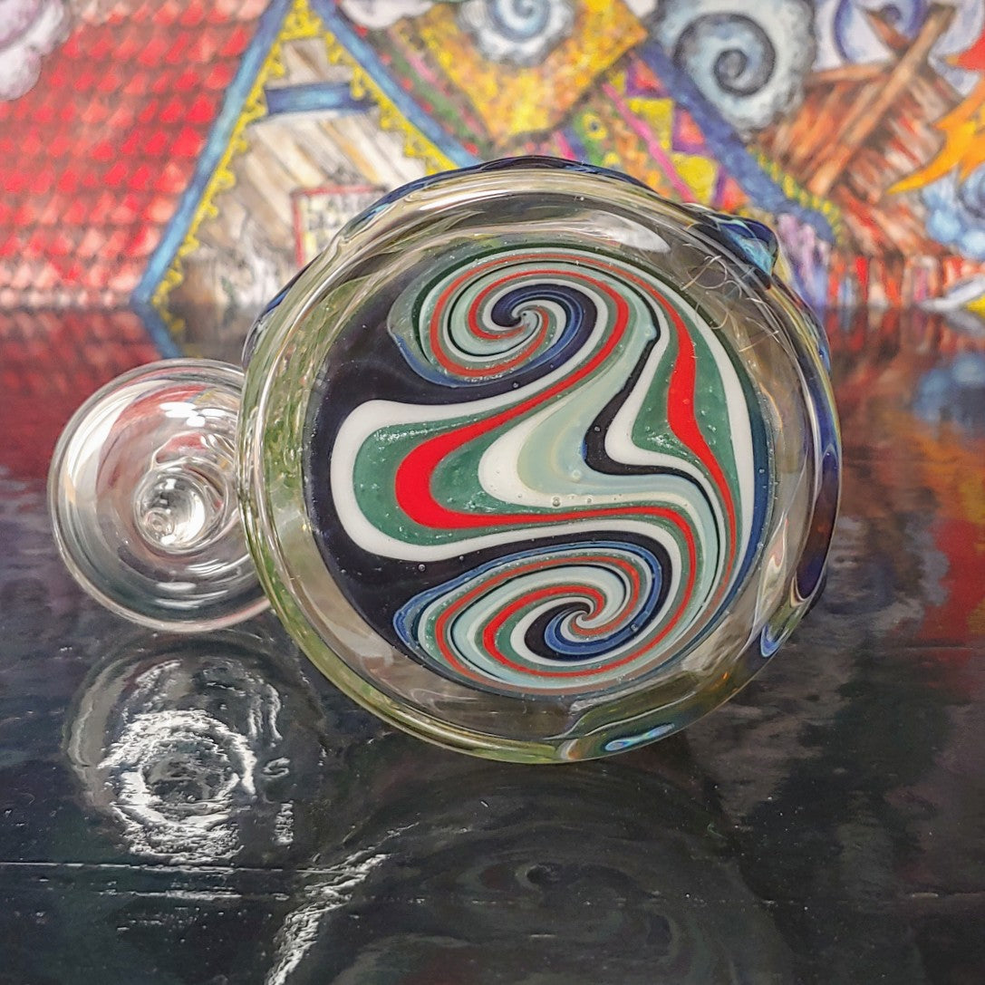 Plataforma para árbol bonsái con minitubo con fondo ondulado para peluca