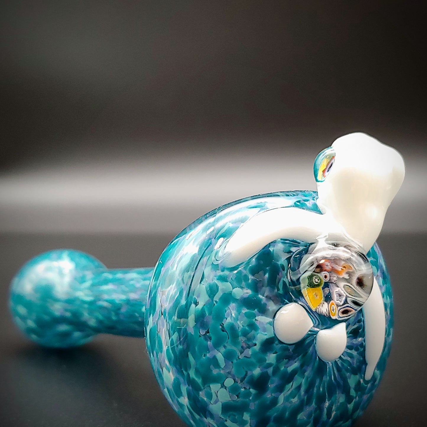 Pipa de mano de frita de tortuga