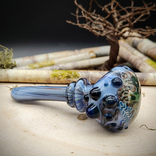 Seascape Marbled Hand Pipe (Ready to Ship)