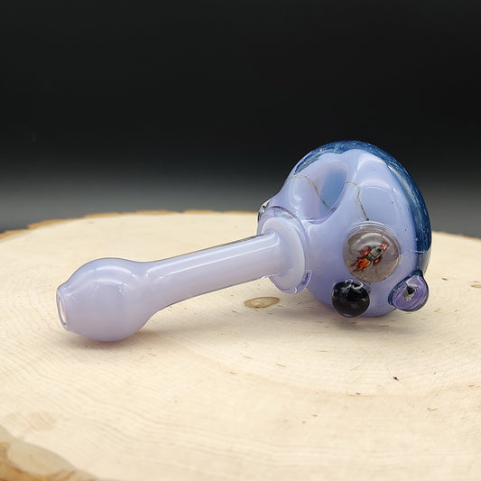 Purple Dichro Space Milli Hand Pipe (Ready to Ship)