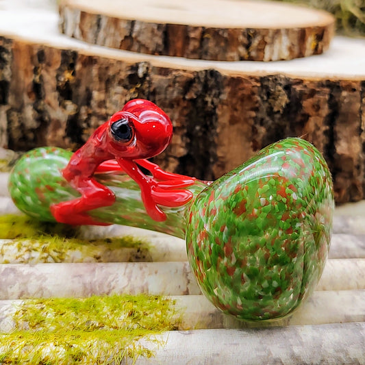 Frog Frit Hand Pipe (Ready to Ship)