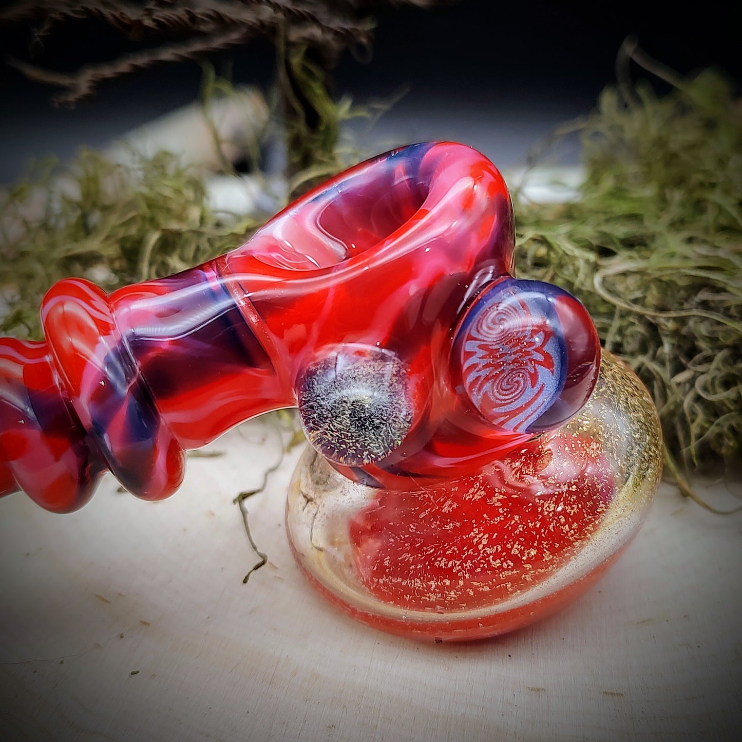 Red Hammer Hand Pipe (Ready to Ship)