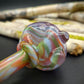 Dichro Faced Hand Pipe - Marbled Crayola (Ready to Ship)