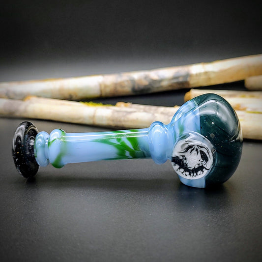 Opal Faced, Marbled Hand Pipe (Ready to Ship)