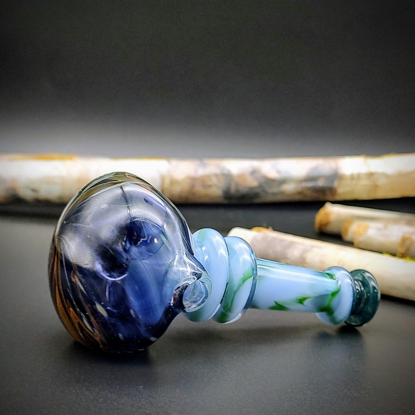 Fume Faced, Marbled Hand Pipe (Ready to Ship)