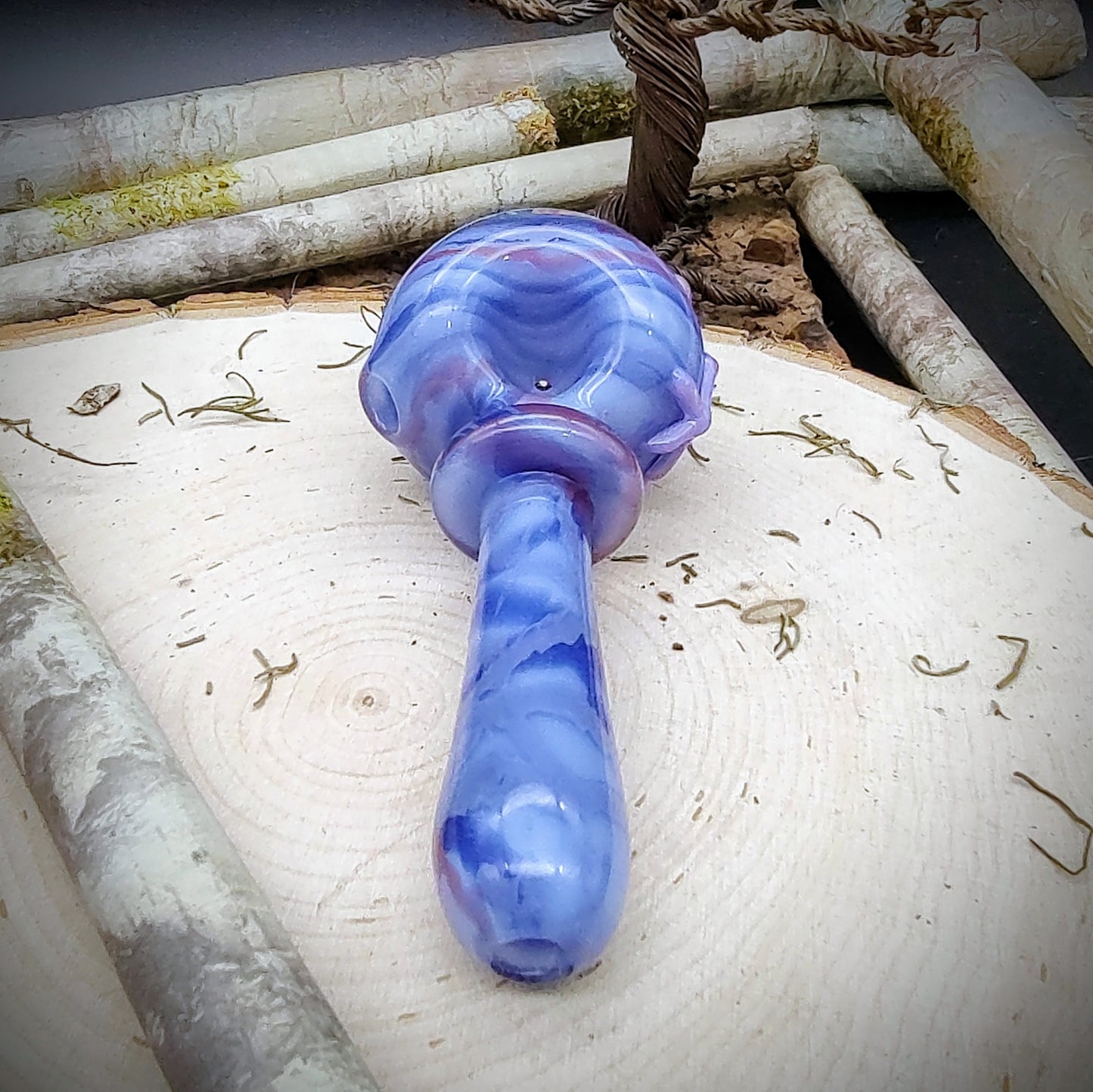 Starfish Seascape Marbled Hand Pipe (Ready to Ship)